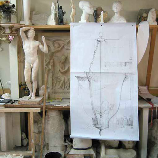 Le dessin technique, à l'échelle 1, donne une bonne idée de l'encombrement final de l'objet. Le dessin technique, à l'échelle 1, donne une bonne idée de l'encombrement final de l'objet.